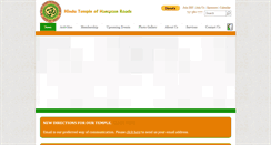 Desktop Screenshot of hindutemplehr.org